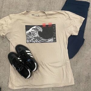 Large Bowery graphic T shirt